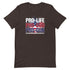 Pro-Life Pro-God Pro-Gun Short-sleeve unisex t-shirt - Mainstream Freedom